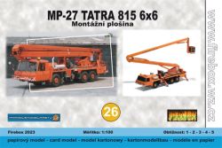 Höhen-Hebebühne MP-27 auf Fahrgestell Tatra T815 6x6 1R (Slovácké Machinery Inc. Uhersky Brod) 1:100
