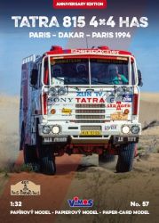 Tatra T815 – 290R75 4x4.1 HAS (Startnummer 401 Dakar-Rallye 1994 oder als Test-"Feuerwehrwagen") 1:32 