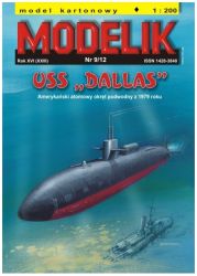 atomares U-Boot USS Dallas SSN-700 (1979) 1:200