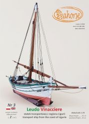 das traditionelle Frachtboot aus dem Ligurien-Raum Leudo Vinacciere 1:72 präzise