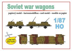 Drei Sowjetische Bahn-Panzerwage...