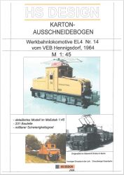 Werkbahnlokomotive EL4 Nr. 14 vom VEB Hennigsdorf (1964) 1:45 ANGEBOT