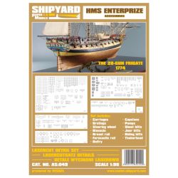 LC-Detailsatz für HMS Enterprize 1:96 (Shipyard Nr.32) Produzent: Shipyard