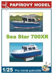 finnisches Multifunktions-/Sportboot Sea Star 700XR Patrol 1:25