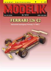 Formel 1.-Rennauto FERRARI 126 C2 (G.Villeneuve, 1982) 1:25