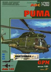 Hubschrauber SA-330J Puma Bundesgrenzschutz 1:33 übersetzt