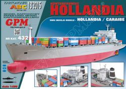 Kühlcontainerschiff Typ B463 Hollandia oder optional Caraibe (1977) 1:200 extrem, übersetzt!