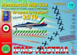 italienische Aermacchi MB-339 der Kunstflugstaffel Frecce Tricolori (2019) 1:33 metallic