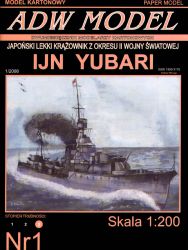 japanischer Leichtkreuzer IJN Yubari  (1944)  1:200