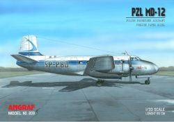 Kurzstrecken-Verkehrsflugzeug PZL MD-12 der Fluggesellschaft PLL LOT (1961) 1:33