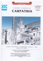 Lasercut-Detailsatz für die RMS Carpathia 1:250 (JSC Nr. 415s-L)