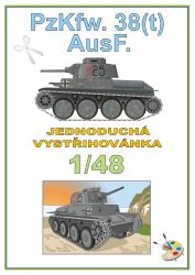 leichter Panzer Pz.Kpfw.38(t) Ausf.F 1:48 einfach