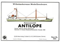 Küstenmotorschiff Antilope, Möwe-Verlag 1045, Offsetdruck, ANGEBOT