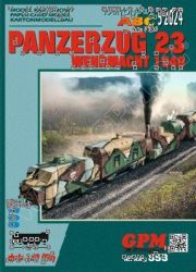Panzerzug 23 der Wehrmacht im Bauzustand und Bemalung aus dem Jahr 1940 1:87 präzise