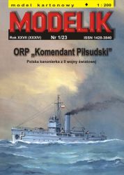Kanonenboot ORP Komendant Pilsudski im Bauzustand von 1936 1:200