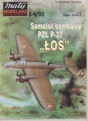 poln. Bombenflugzeug PZL P-37B L...