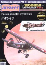 poln. Jagdflugzeug PWS-10 Spanis...
