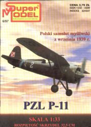poln. Jagdflugzeug PZL P-11 (1939) SuperModel 6/97