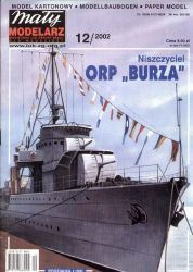 polnischer Zerstörer ORP Burza (als Museumsschiff 1960-75) 1:200