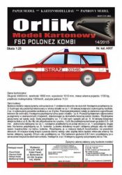 polnischer Pkw FSO Polonez Kombi Feuerwehr 1:25 einfach