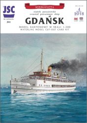 polnisches Passagierschiff GDANSK im Bauzustand von 1927 1:200