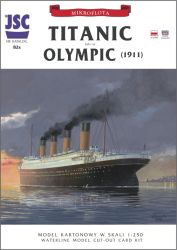 RMS Titanic (1912) oder optional RMS Olympic (vor dem Umbau 1912) inkl. ein LC-Relingsatz 1:250