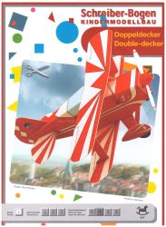 Kindermodell Doppeldecker Flugzeug, deutsche Anleitung