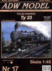 schwere Güterzuglokomotive Ty 23 +Tender 22D23 1:45 extrem!