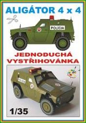 slowakischer Panzerwagen Aligator 4x4 (Polizei) 1:35 einfach