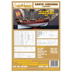Detailsatz für Santa Leocadia 1:96 (Shipyard Nr.28) Produzent Shipyard