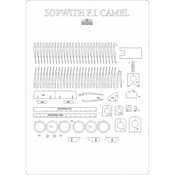 Spanten-/Rad-/Detailsatz für Sopwith F.1 Camel und Sopwith Camel Comic 1:33 (MP Model Nr. 103 und 106)
