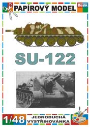 sowjetische Selbstfahrlafette Su-122 Flecken-Tarnbemalung 1:48 einfach