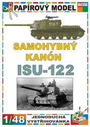 sowjetische schwere Selbstfahrlafette ISU-122 1:48 einfach