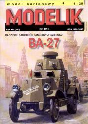 sowjetischer Panzerwagen BA-27 (1928) 1:25 Offsetdruck