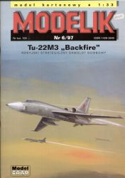 strategischer Bomber Tupolew Tu-22M3 Backfire 1:33 übersetzt