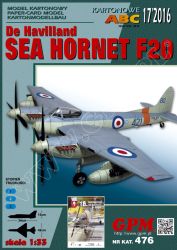 trägergestützter Jagdbomber und Aufklärer De Havilland Sea Hornet F Mk.20 (1952) 1:33