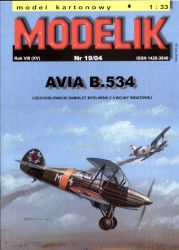 tschechische Avia B.534 Slowakischer Luftwaffe (1941/42) 1:33 Offsetdruck