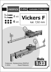 2x MG + 6x Magazin Vickers F 7,92 mm (Resine-Lasercut-Modell) 1:33