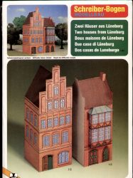 Zwei Häuser aus Lüneburg als Kar...
