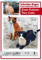 Zwei Katzen / Two Cats, Schreiber Bogen 805 / 1:3